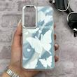 قاب گوشی Galaxy S23 FE سامسونگ اورجینال فانتزی سخت آینه ای لنز کرومی ایربگ دار طرح پروانه کیوت کد 167562