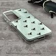 قاب گوشی Galaxy S23 FE سامسونگ اورجینال فانتزی سخت آینه ای لنز کرومی ایربگ دار طرح پاپیون کیوت کد 167564