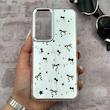 قاب گوشی Galaxy S23 FE سامسونگ اورجینال فانتزی سخت آینه ای لنز کرومی ایربگ دار طرح پاپیون کیوت کد 167565