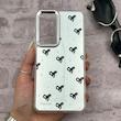 قاب گوشی Galaxy S24 FE سامسونگ اورجینال فانتزی سخت آینه ای لنز کرومی ایربگ دار طرح پاپیون کیوت کد 167572