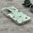قاب گوشی Galaxy S24 FE سامسونگ اورجینال فانتزی سخت آینه ای لنز کرومی ایربگ دار طرح پروانه کیوت کد 167574