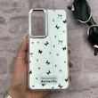 قاب گوشی Galaxy S24 FE سامسونگ اورجینال فانتزی سخت آینه ای لنز کرومی ایربگ دار طرح پروانه کیوت کد 167577