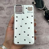 قاب گوشی iPhone 11 Pro Max آیفون اورجینال فانتزی سخت آینه ای لنز کرومی ایربگ دار طرح قلب کیوت کد 167590