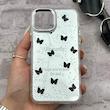 قاب گوشی iPhone 11 Pro آیفون اورجینال فانتزی سخت آینه ای لنز کرومی ایربگ دار طرح پروانه کیوت کد 167598