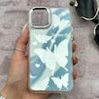 قاب گوشی iPhone 11 Pro آیفون اورجینال فانتزی سخت آینه ای لنز کرومی ایربگ دار طرح پروانه کیوت کد 167602