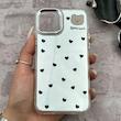 قاب گوشی iPhone 11 Pro آیفون اورجینال فانتزی سخت آینه ای لنز کرومی ایربگ دار طرح قلب کیوت کد 167603