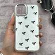 قاب گوشی iPhone 11 Pro آیفون اورجینال فانتزی سخت آینه ای لنز کرومی ایربگ دار طرح پاپیون کیوت کد 167605