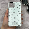 قاب گوشی iPhone 11 آیفون اورجینال فانتزی سخت آینه ای لنز کرومی ایربگ دار طرح پروانه کیوت کد 167616