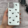 قاب گوشی iPhone 12 - iPhone 12 Pro آیفون اورجینال فانتزی سخت آینه ای لنز کرومی ایربگ دار طرح پروانه کیوت کد 167618