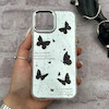 قاب گوشی iPhone 12 - iPhone 12 Pro آیفون اورجینال فانتزی سخت آینه ای لنز کرومی ایربگ دار طرح پروانه کیوت کد 167620