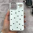 قاب گوشی iPhone 12 - iPhone 12 Pro آیفون اورجینال فانتزی سخت آینه ای لنز کرومی ایربگ دار طرح قلب کیوت کد 167623