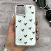 قاب گوشی iPhone 12 - iPhone 12 Pro آیفون اورجینال فانتزی سخت آینه ای لنز کرومی ایربگ دار طرح پاپیون کیوت کد 167624