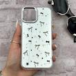 قاب گوشی iPhone 12 - iPhone 12 Pro آیفون اورجینال فانتزی سخت آینه ای لنز کرومی ایربگ دار طرح پاپیون کیوت کد 167625