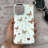 قاب گوشی iPhone 12 Pro Max آیفون اورجینال فانتزی سخت آینه ای لنز کرومی ایربگ دار طرح پروانه کیوت کد 167634