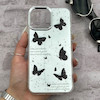 قاب گوشی iPhone 12 Pro Max آیفون اورجینال فانتزی سخت آینه ای لنز کرومی ایربگ دار طرح پروانه کیوت کد 167635