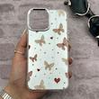 قاب گوشی iPhone 13 Pro Max آیفون اورجینال فانتزی سخت آینه ای لنز کرومی ایربگ دار طرح پروانه کیوت کد 167641