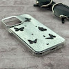 قاب گوشی iPhone 13 Pro Max آیفون اورجینال فانتزی سخت آینه ای لنز کرومی ایربگ دار طرح پروانه کیوت کد 167642