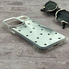 قاب گوشی iPhone 15 Pro Max آیفون اورجینال فانتزی سخت آینه ای لنز کرومی ایربگ دار طرح قلب کیوت کد 167663