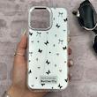 قاب گوشی iPhone 16 Pro Max آیفون اورجینال فانتزی سخت آینه ای لنز کرومی ایربگ دار طرح پروانه کیوت کد 167674