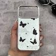 قاب گوشی iPhone 17 Pro Max آیفون اورجینال فانتزی سخت آینه ای لنز کرومی ایربگ دار طرح پروانه کیوت کد 167681