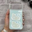 قاب گوشی iPhone 17 Pro Max آیفون اورجینال فانتزی سخت آینه ای لنز کرومی ایربگ دار طرح کیتی کیوت کد 167687