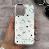 قاب گوشی iPhone 17 آیفون اورجینال فانتزی سخت آینه ای لنز کرومی ایربگ دار طرح کیتی کیوت کد 167689