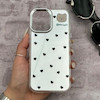 قاب گوشی iPhone 17 آیفون اورجینال فانتزی سخت آینه ای لنز کرومی ایربگ دار طرح قلب کیوت کد 167690