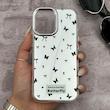 قاب گوشی iPhone 17 آیفون اورجینال فانتزی سخت آینه ای لنز کرومی ایربگ دار طرح پروانه کیوت کد 167694
