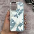 قاب گوشی iPhone 17 آیفون اورجینال فانتزی سخت آینه ای لنز کرومی ایربگ دار طرح پروانه کیوت کد 167696