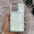 قاب گوشی iPhone 13 Pro آیفون اورجینال فانتزی سخت آینه ای لنز کرومی ایربگ دار طرح کیتی کیوت کد E23-167708