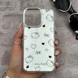 قاب گوشی iPhone 13 Pro آیفون اورجینال فانتزی سخت آینه ای لنز کرومی ایربگ دار طرح کیتی کیوت کد E23-167709