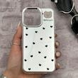 قاب گوشی iPhone 13 Pro آیفون اورجینال فانتزی سخت آینه ای لنز کرومی ایربگ دار طرح قلب کیوت کد E23-167710