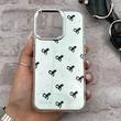 قاب گوشی iPhone 13 Pro آیفون اورجینال فانتزی سخت آینه ای لنز کرومی ایربگ دار طرح پاپیون کیوت کد E23-167712