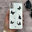 قاب گوشی iPhone XS Max آیفون اورجینال فانتزی سخت آینه ای لنز کرومی ایربگ دار طرح پروانه کیوت کد 167739