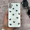 قاب گوشی iPhone XS Max آیفون اورجینال فانتزی سخت آینه ای لنز کرومی ایربگ دار طرح پروانه کیوت کد 167740