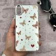 قاب گوشی iPhone XS Max آیفون اورجینال فانتزی سخت آینه ای لنز کرومی ایربگ دار طرح پروانه کیوت کد 167742