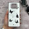 قاب گوشی Poco X3 - Poco X3 Pro شیائومی اورجینال فانتزی سخت آینه ای لنز کرومی ایربگ دار طرح پروانه کیوت کد 167782