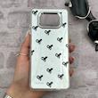 قاب گوشی Poco X3 - Poco X3 Pro شیائومی اورجینال فانتزی سخت آینه ای لنز کرومی ایربگ دار طرح پاپیون کیوت کد 167788