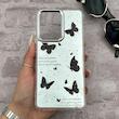 قاب گوشی Poco X7 Pro شیائومی اورجینال فانتزی سخت آینه ای لنز کرومی ایربگ دار طرح پروانه کیوت کد E23-167804