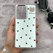 قاب گوشی Poco X7 Pro شیائومی اورجینال فانتزی سخت آینه ای لنز کرومی ایربگ دار طرح قلب کیوت کد E23-167807