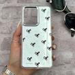 قاب گوشی Poco X7 Pro شیائومی اورجینال فانتزی سخت آینه ای لنز کرومی ایربگ دار طرح پاپیون کیوت کد E23-167809
