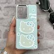 قاب گوشی Poco X7 Pro شیائومی اورجینال فانتزی سخت آینه ای لنز کرومی ایربگ دار طرح کیتی کیوت کد E23-167811