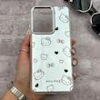 قاب گوشی Redmi A5 - Poco C71 شیائومی اورجینال فانتزی سخت آینه ای لنز کرومی ایربگ دار طرح کیتی کیوت کد 167892