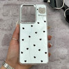 قاب گوشی Redmi A5 - Poco C71 شیائومی اورجینال فانتزی سخت آینه ای لنز کرومی ایربگ دار طرح قلب کیوت کد 167894