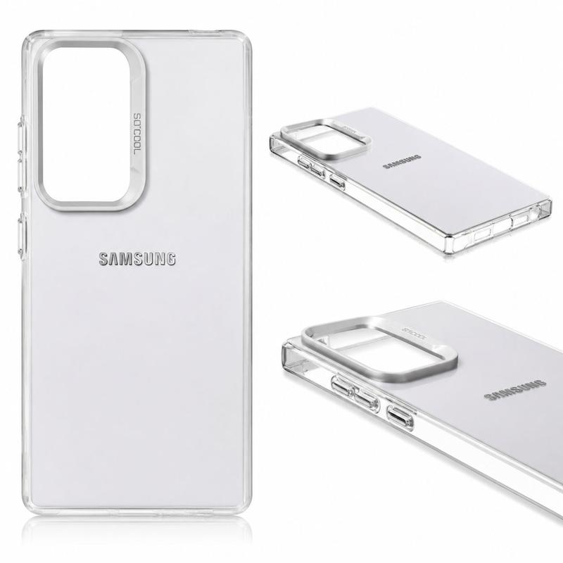 قاب گوشی Galaxy S23 Ultra سامسونگ طرح So CooL اورجینال نقره ای کد 180879