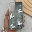 قاب گوشی Galaxy A15 سامسونگ فانتزی برجسته رزینی Luxury Case لنز و دکمه کرومی کد E40-168096