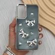 قاب گوشی Galaxy A15 سامسونگ فانتزی برجسته رزینی Luxury Case لنز و دکمه کرومی کد E40-168098