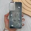 قاب گوشی Galaxy A15 سامسونگ فانتزی برجسته رزینی Luxury Case لنز و دکمه کرومی کد E40-168101