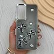 قاب گوشی Galaxy A16 سامسونگ فانتزی برجسته رزینی Luxury Case لنز و دکمه کرومی کد E40-168108