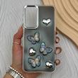 قاب گوشی Galaxy A16 سامسونگ فانتزی برجسته رزینی Luxury Case لنز و دکمه کرومی کد E40-168112